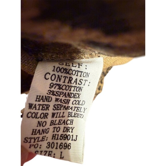 Idem Ditto Jacket Womens Size L Brown Leopard Print Corduroy Collar NWT - Picture 4 of 4